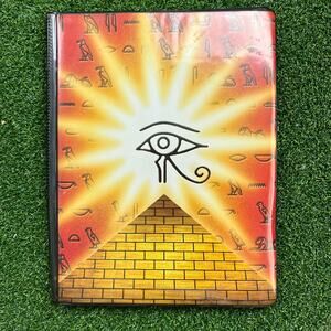Vintage 2002 BD&A ToySite Trading Card Binder Eye of Horus Pyramid Pocket Album